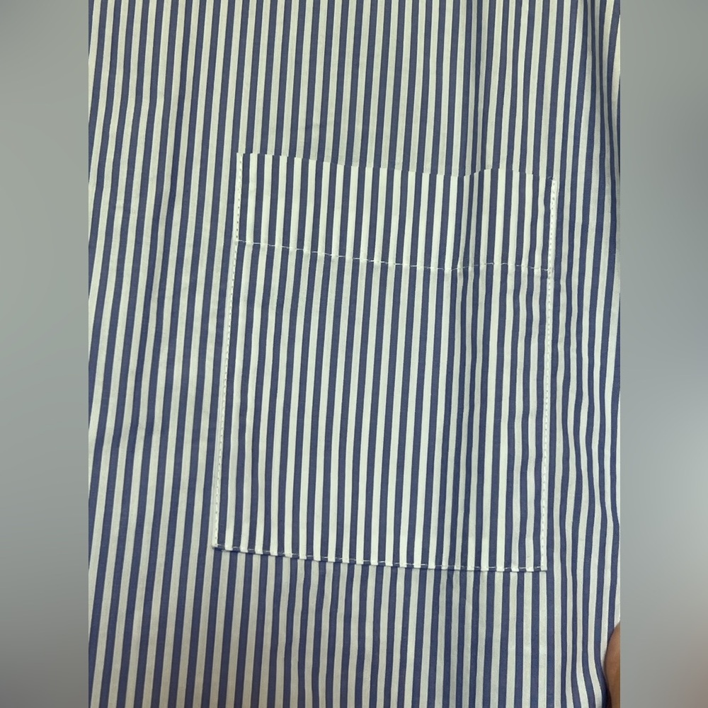J Crew boat neck pinstripe top - Picture 2 of 7